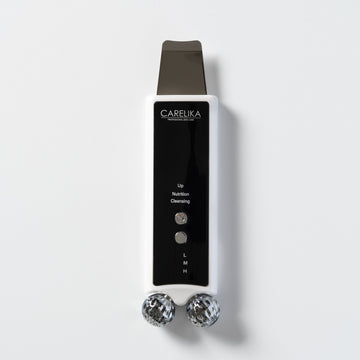 CARELIKA 2in1  Double-Roller & Ultrasonic Skin Scrubber