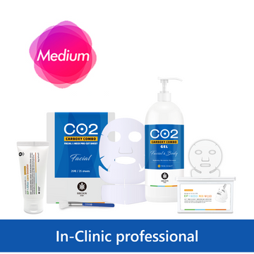 Large Ribeskin CO2 Carboxy Therapy Facial 50 Treatments- Combo 4 Pcs