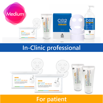 Ribeskin CO2 Carboxy Therapy Facial Professional - Combo Plus 8 Pcs (Retail Products included)